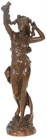 J.B. Germain Bronze Sculpture of a Woman