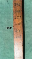 Early lumber tally stick