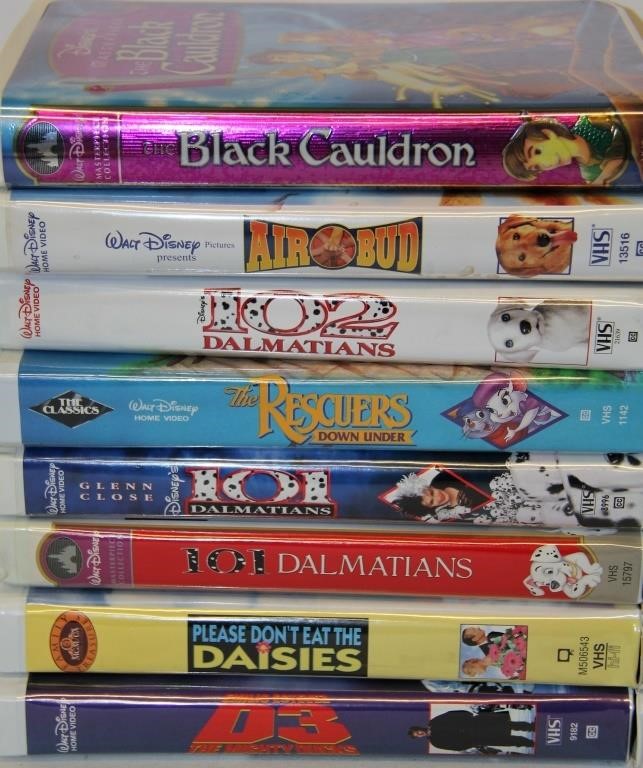 15 Mainly Disney Children's VHS Tapes Movies | Big Al's Auction