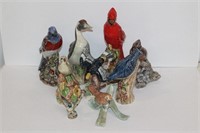 Selection of Bird Figurines includes