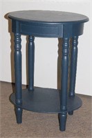 Painted Wooden Accent Table with Lower