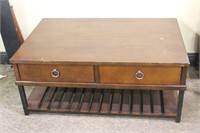 2 Drawer Coffee Table with Slat Bottom
