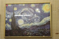 Starry Night Print in Frame