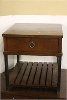 1 Drawer End Table with Slat Bottom