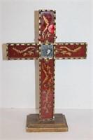 Wooden Painted Standing Cross