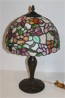 Tiffany Style Lamp with Stained Glass Shade