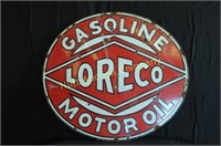 Loreco Motor Oil single sided sign