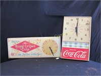 Royal Crown Clock & Coca Cola Clock