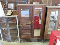 Wooden Wardrobe W/4 Drawers