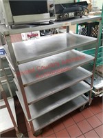 Stainless 6 Tiered Portable Shelving Unit