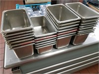Approx 28 count Stainless Warming Bins