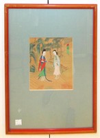 Oriental Painting On Silk