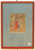 Oriental Painting On Silk