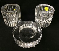 3 Rosenthal Studio Linie Glass Candle Holders