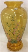 Pilgrim Glass Hand Painted Empire Vase