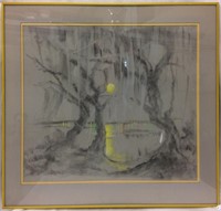 Pencil Signed Painting, Miller Chandler 1975