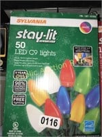 SYLVANIA 50 LED C9 LIGHTS -ATTENTION ONLINE