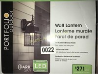 PORTFOLIO OUTDOOR WALL LANTERN