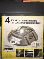 MANOR HOUSE 4 SOLAR LED MARKER LIGHTS