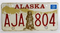 1976 Alaska AK License Plate