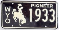(2) Wyoming WY Pioneer License Plates