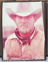 Vintage Western Cowboy Portrait / Picture