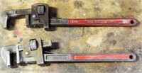 (2) 18" Pipe Wrenches - Fleet & Super EGO