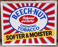 Metal Beech-Nut Chewing Tobacco Advertising Sign
