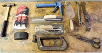 Misc. Hand Tools - Hammer, Trowels, C-Clamp