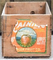Old Apple / Produce Wood Crate Box