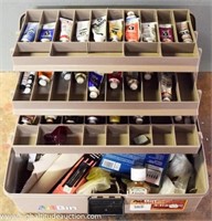 ArtBin 3-Tray Storage Box w/ Misc. Oil Paints