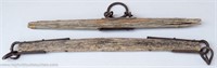 (2) Old Western Oxen Yokes Harnesses