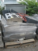 Pallet of janitorial equipment