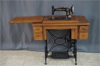 Antique New Home Model A Treadle Sewing Machine