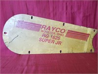 Vintage Rayco Heavy Equipment Panel Sign