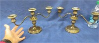alvin sterling weighted candelabra set