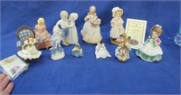 10 various smaller figurines (1 is lefton)