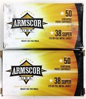 100 Rds. Armscor Usa 38 Super Ammunition