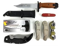 Assorted Fixed Blade & Pocket Knives
