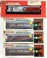 (4) Lionel Train Cars & Engine