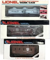 (3) Lionel Train Cars W/ Boxes