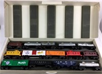(14) Lionel Train Cars W/ Storage Box