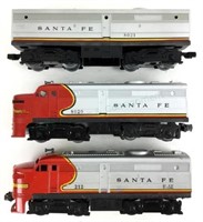 (3) Lionel Santa Fe Train Car & Engines