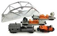 (4) Lionel Train Cars & Bridge Section