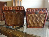Pair of Bombay-style Ratan Chests