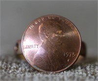 1975 D Penny Ring - Copper Band