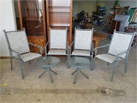 6 pcs. Coleman Patio Chairs & Side Tables