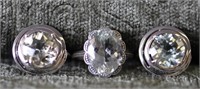 3 pcs. Sterling Silver Rings