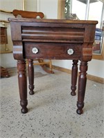 Antique Empire Mahogany 2-Drawer Stand
