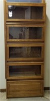 Vintage Solid Oak Barrister Cabinet